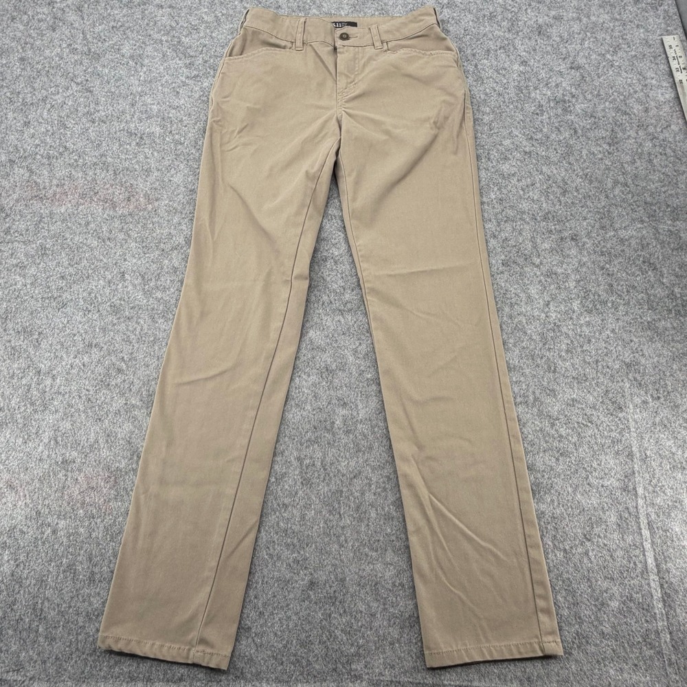 5.11 Tactical Wyldcat Pants Womens 0 Regular Khaki Tan Straight Leg Trousers